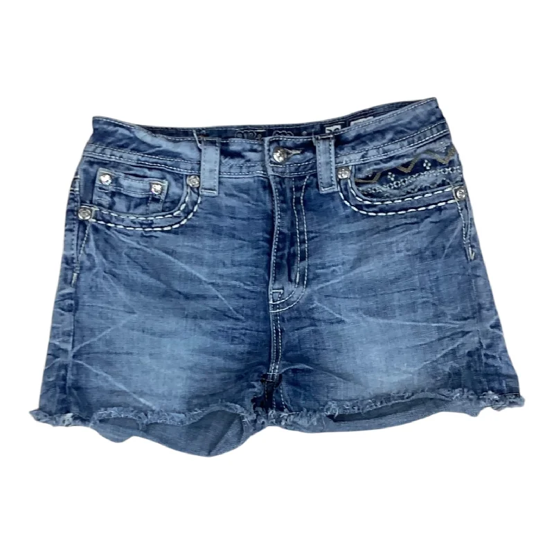 All-Weather Shorts-Shorts Designer By Miss Me In Blue Denim, Size: 8