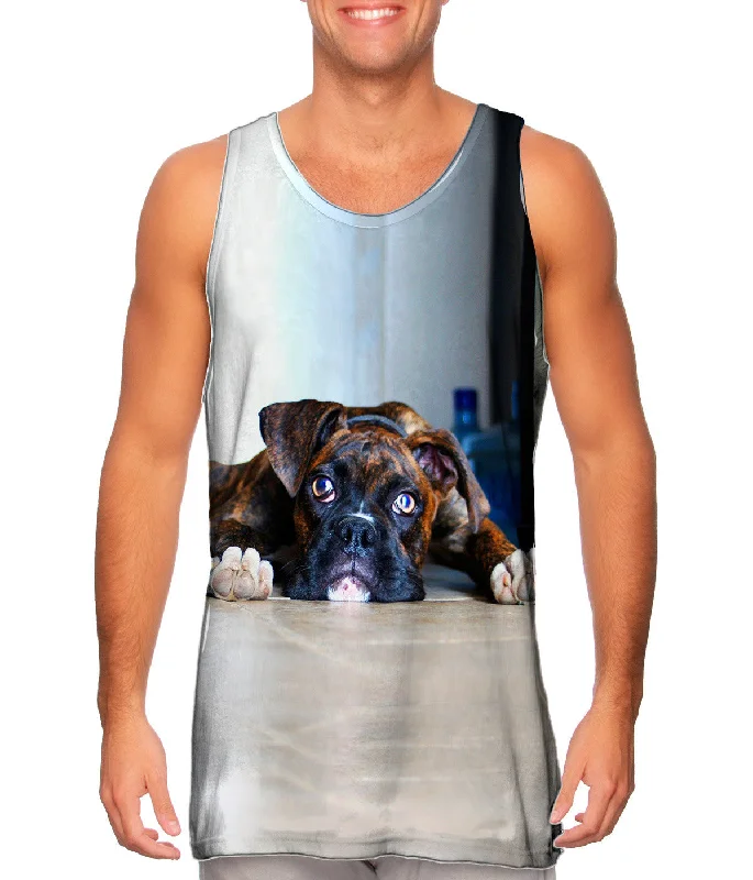 Loose Fit Tank-Gentle Boxer At Rest