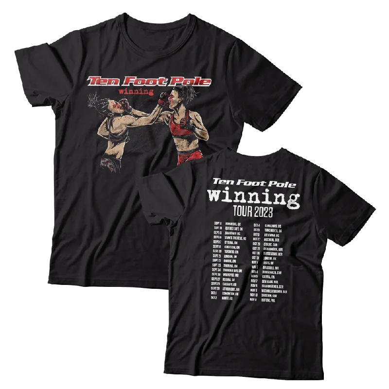 Fashion Print T-Shirt-TEN FOOT POLE - "Winning Tour 2023" (Black) (T-Shirt)