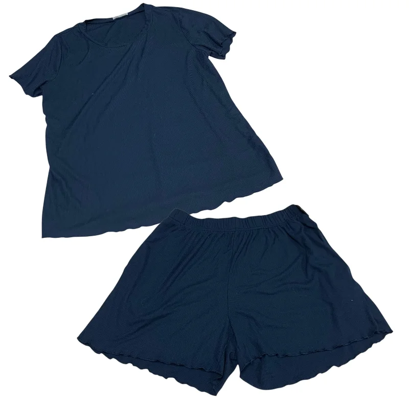 Sweat Shorts-Shorts Set By Clothes Mentor In Navy, Size: M