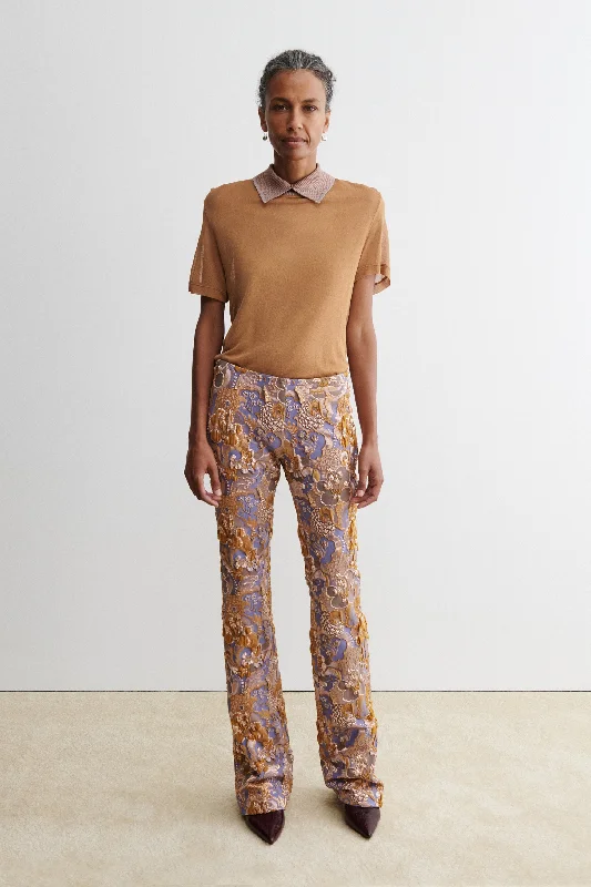 Wide-Legged Trousers-Safron Pant