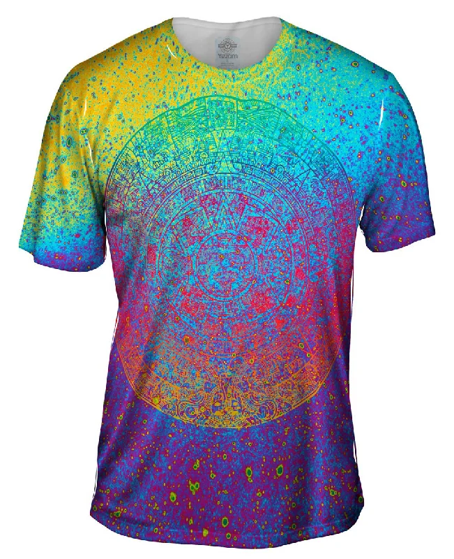 Comfortable T-Shirt-Galaxy Aztec