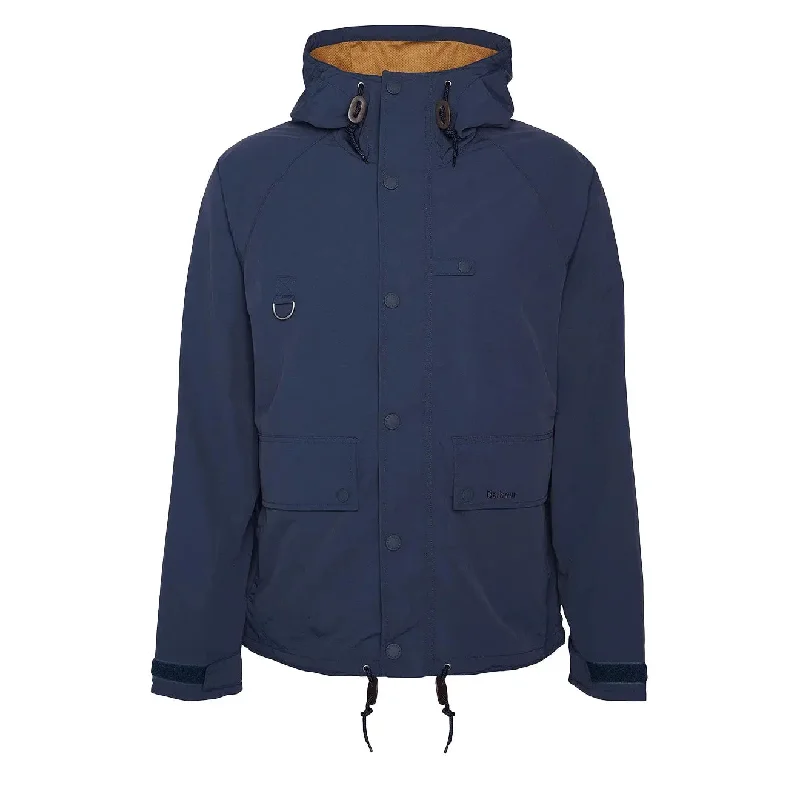 Varsity Jacket-Barbour Hooded Utility Spey Jacket Navy