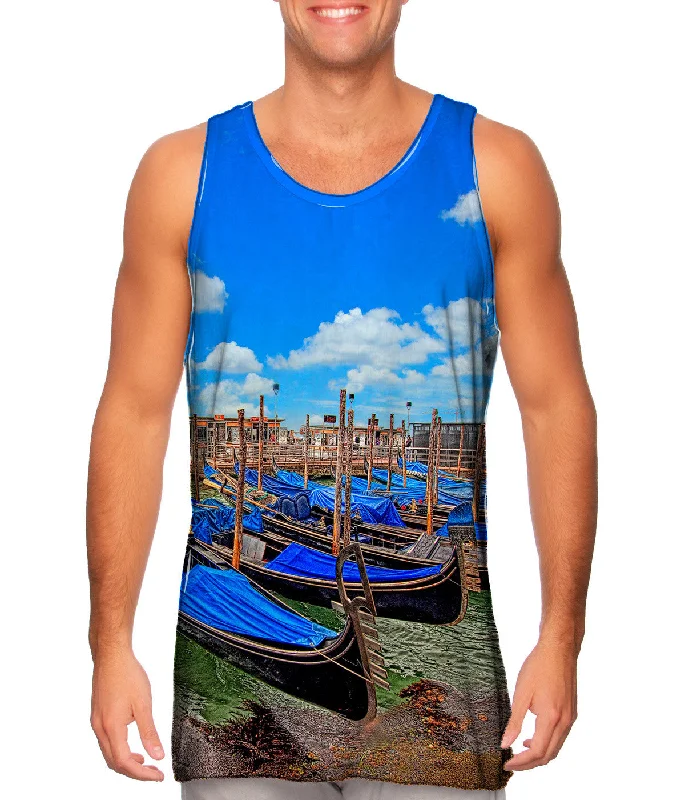 Simple Sleeveless Shirt-Gondolas In Venice