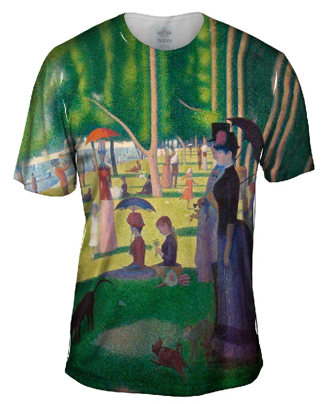 Printed T-Shirt-Georges Seurat - "The Sunday Afternoon on the Island of La Granda Jatte" ( 1884-1886)