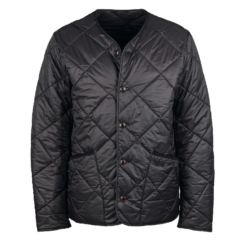 Reversible Jacket-Barbour Liddesdale Quilt Cardigan Black