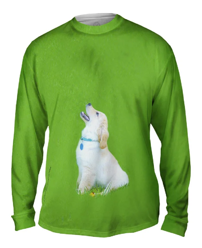 Simple Long Sleeve-Singing Golden Retriever