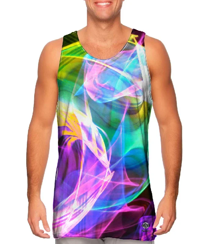 Quick-Dry Tank Top-Glowstick Swirl