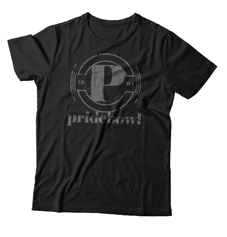 Basic T-Shirt-PRIDEBOWL - "P Logo" (Black) (T-Shirt)