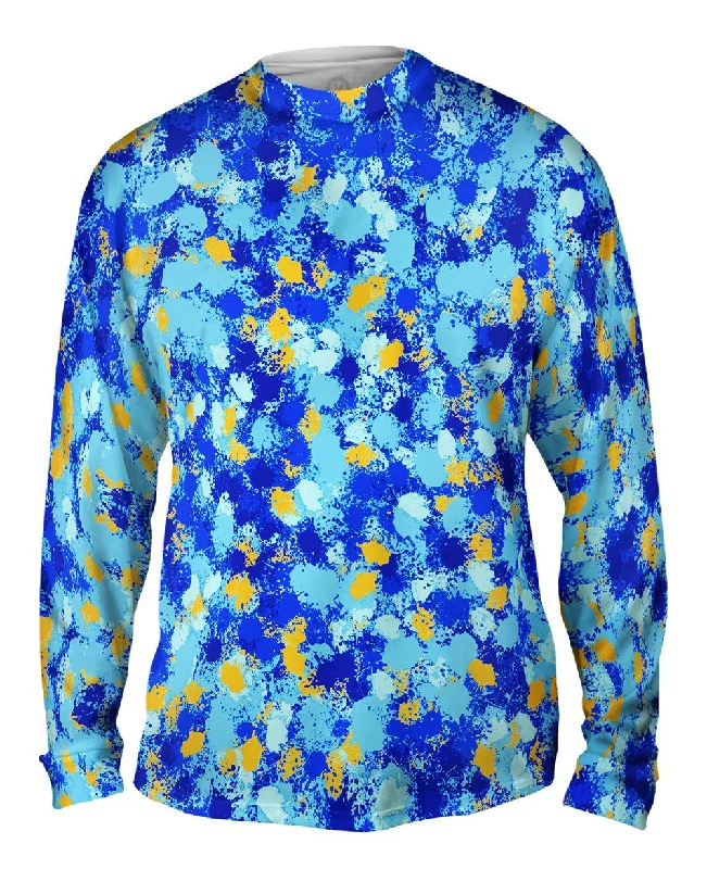 Heavyweight Long Sleeve-Paint Splatter Madness Blue