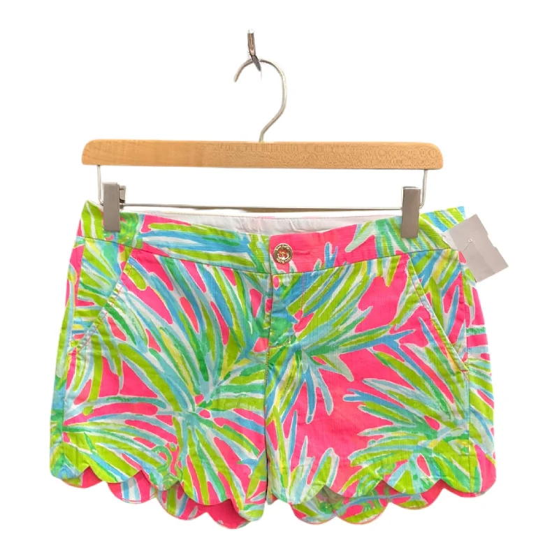 Printed Casual Shorts-Shorts Designer By Lilly Pulitzer In Tropical Print, Size: 0