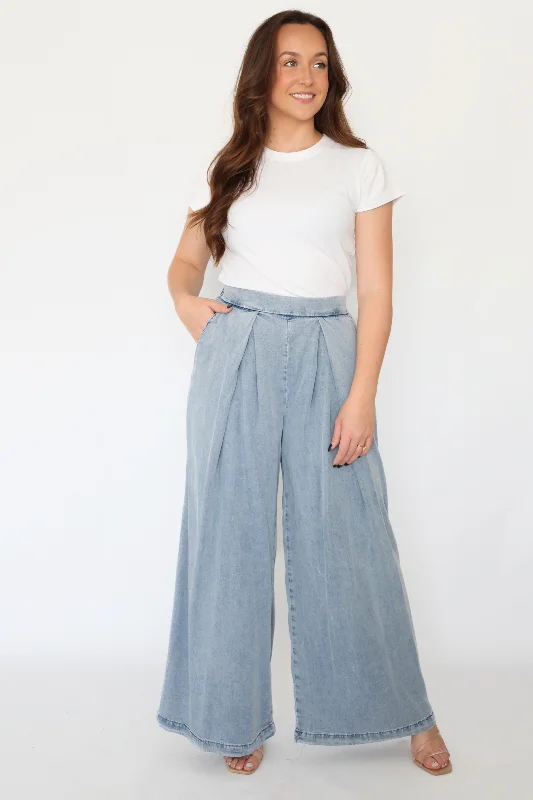 Plaid Pants-Vail Pleated Pant