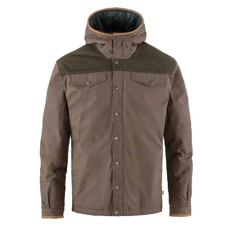 Windbreaker Jacket-Fjallraven Greenland No. 1 Down Jacket Suede Brown / Dark Olive