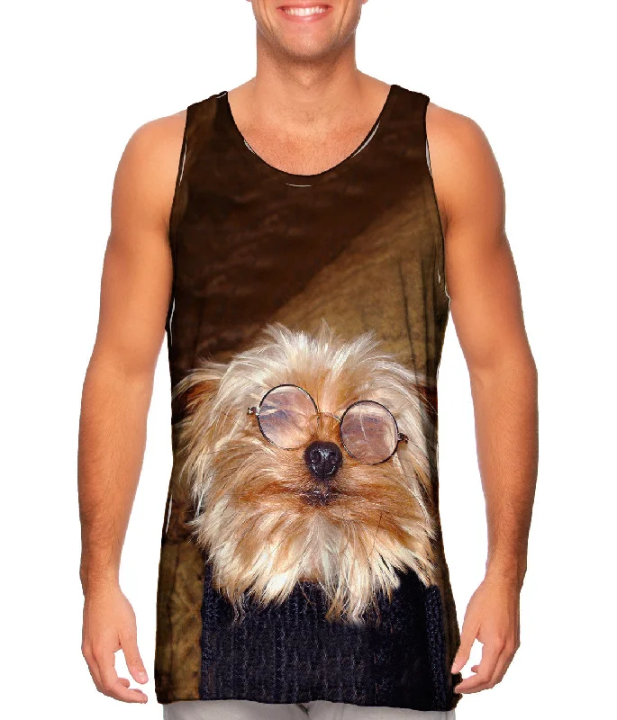 Colorful Tank Top-Educated Yorkie