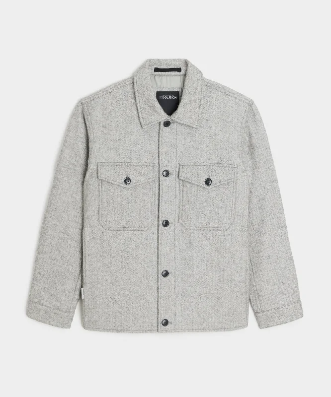 Cotton Blend T-Shirt-Todd Snyder X Woolrich Reflective Shirt Jacket