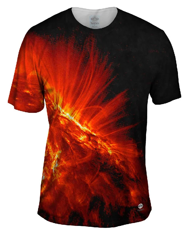 Fitted T-Shirt-Space Sun Spot