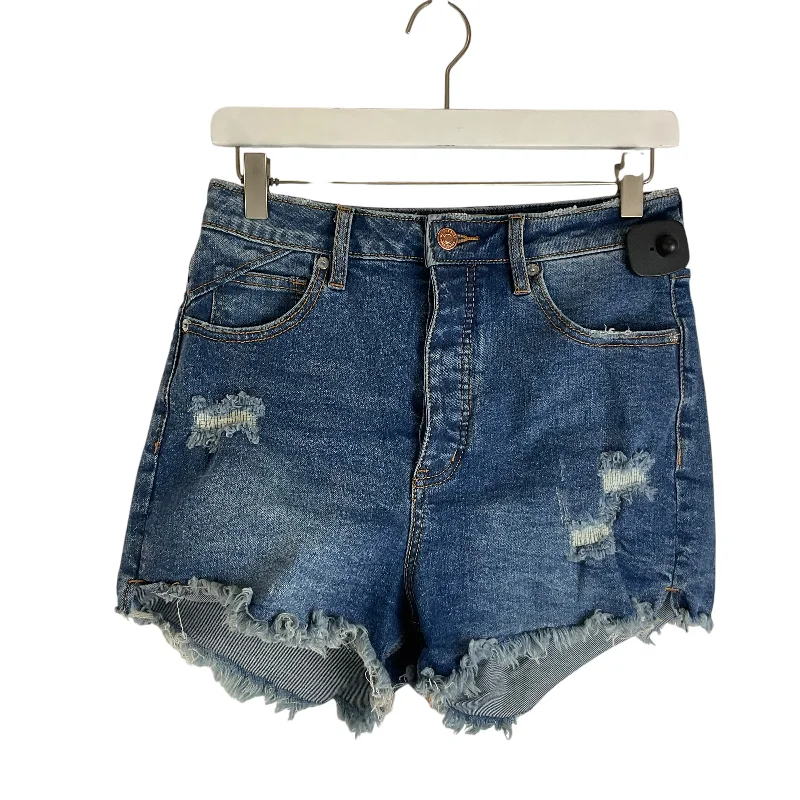 Printed Casual Shorts-Shorts By We The Free In Blue Denim, Size: 6