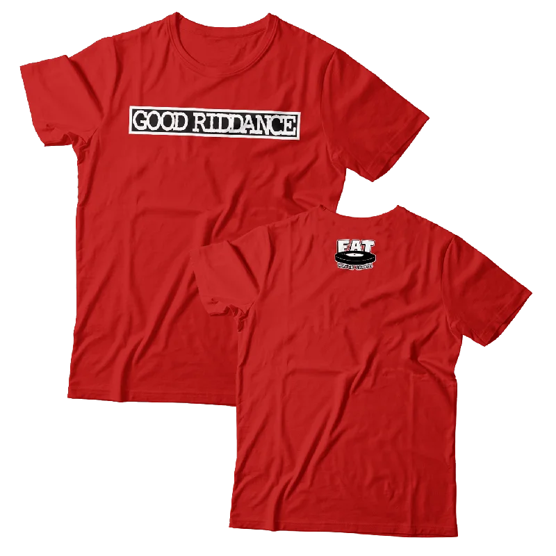 Retro T-Shirt-GOOD RIDDANCE - "Bar Logo" (Red) (T-Shirt)