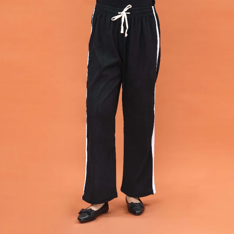 Skinny Pants-Black Western Pant PL4013