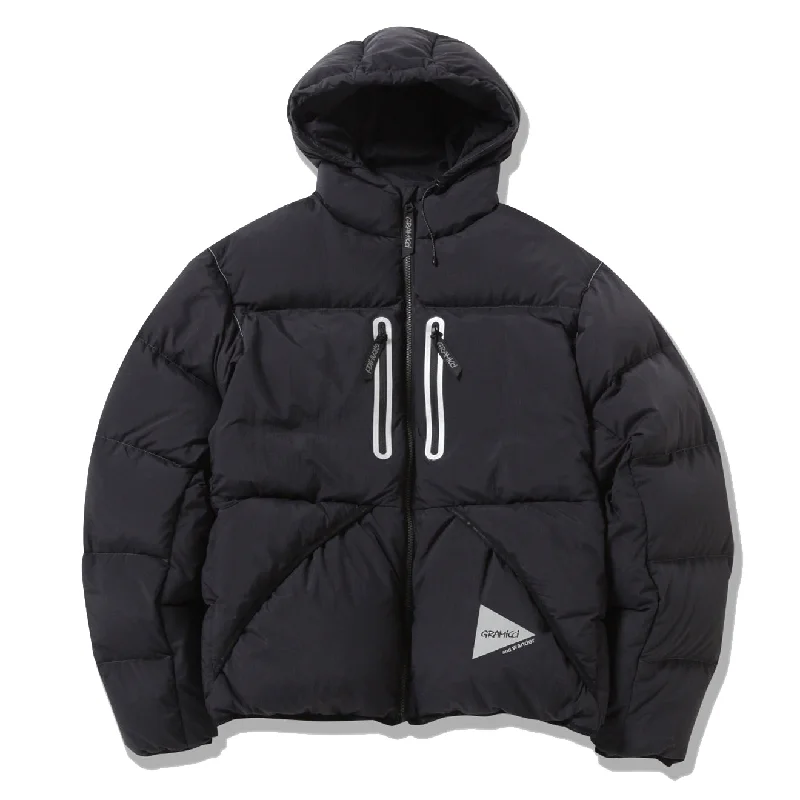 Softshell Zip Jacket-Gramicci x And Wander Down Jacket Black