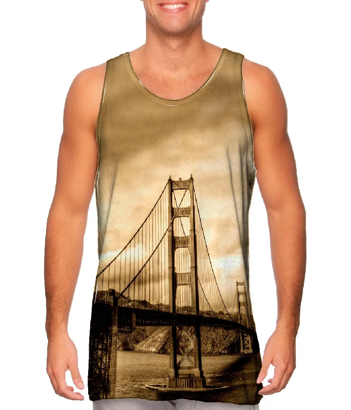 Workout Sleeveless Top-Golden Gate In Sepia