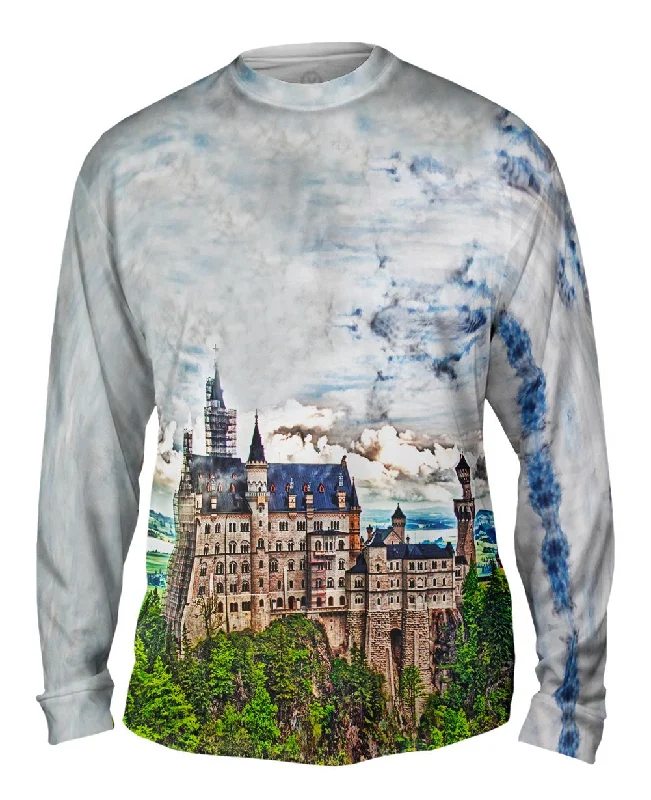 Lightweight Long Sleeve Top-Neuschwanstein Castle Brown