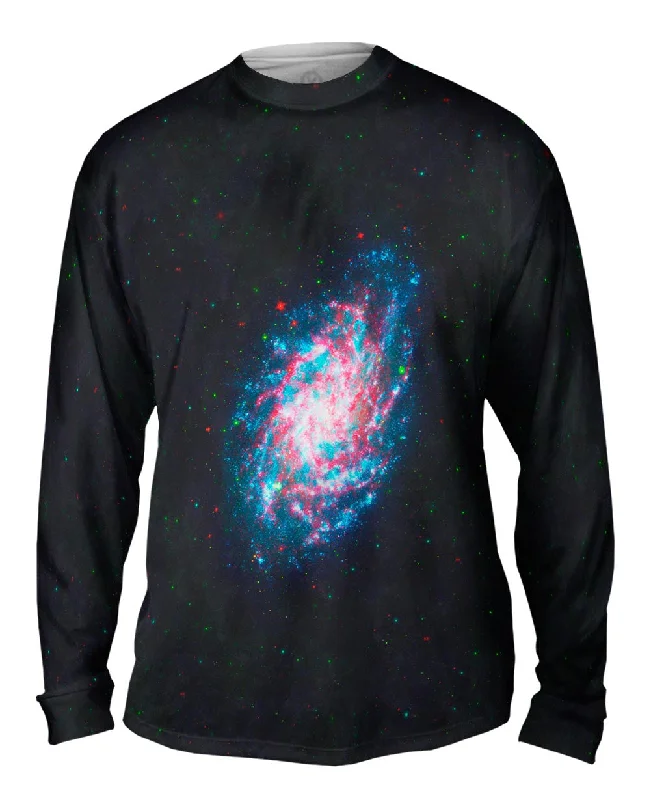 Soft Long Sleeve Shirt-Space Galaxy Evolution Explorer Christmas Time