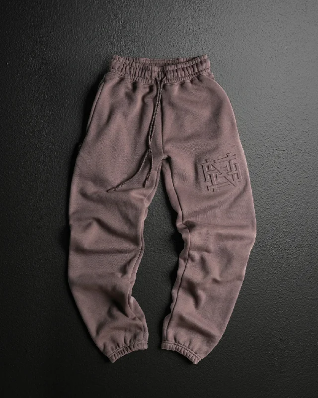 Straight-Leg Pants-EMBOSSED CHAMP JOGGERS-EARTH