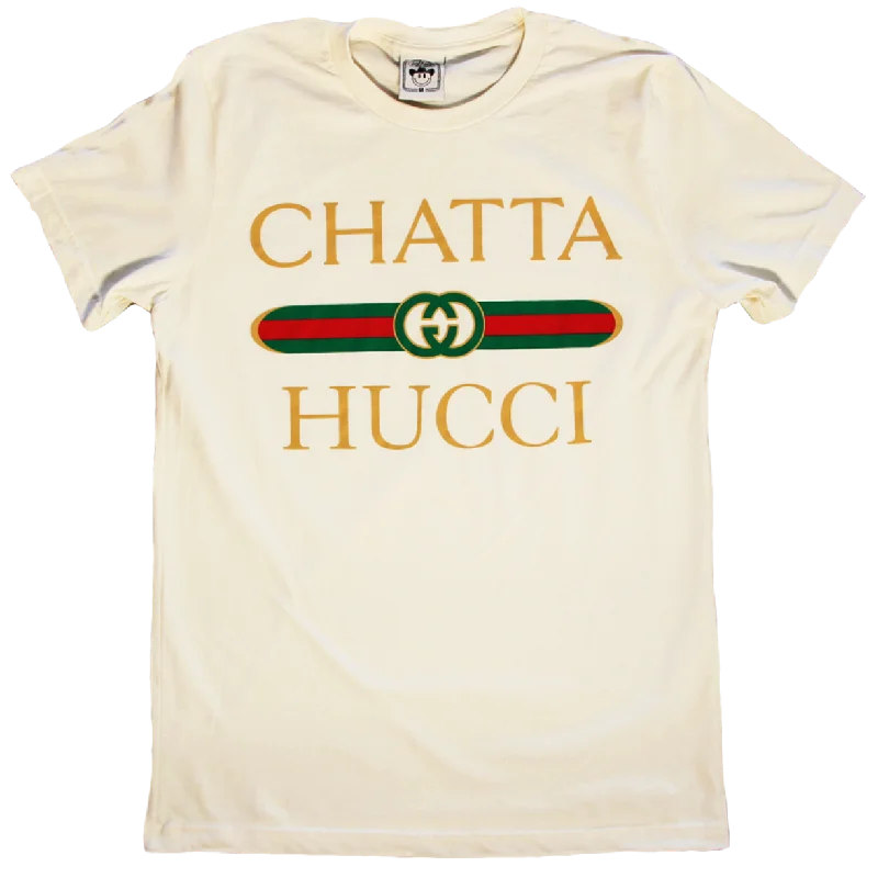 Premium Cotton T-Shirt-Chattahucci Cream Unisex Tee