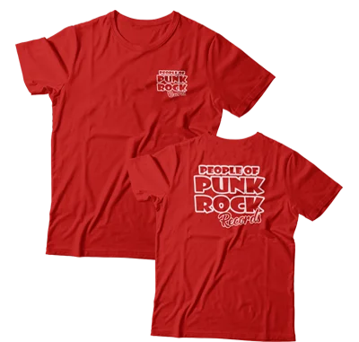 Classic T-Shirt-POPR Records (Red) (T-Shirt)