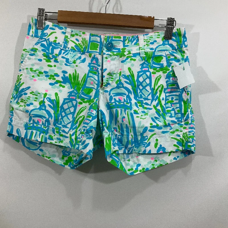 Cargo Shorts-Shorts By Lilly Pulitzer In Blue & White, Size: 0