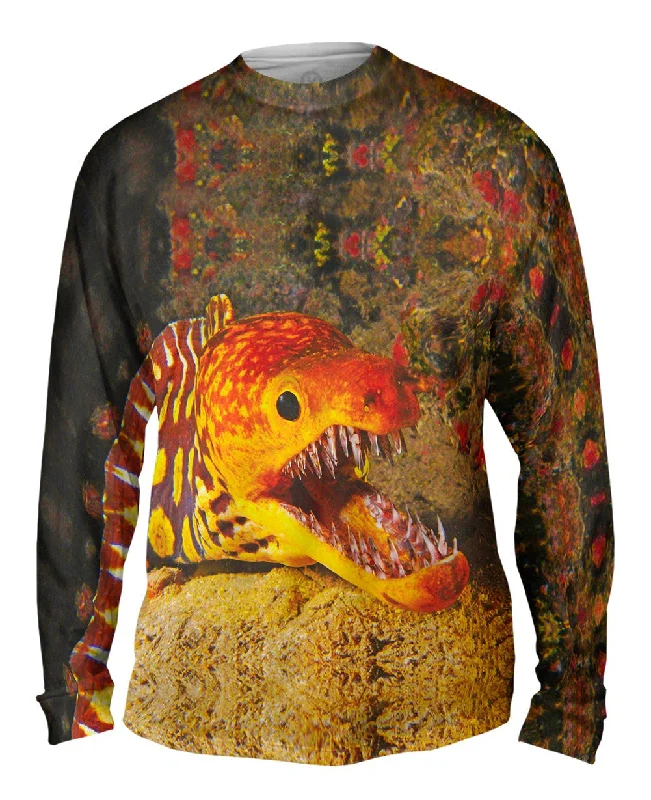 Graphic Long Sleeve-Picopato Eel Sharp Teeth Underwater