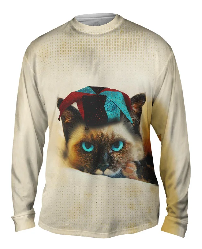 Stretch Fit Long Sleeve-Siamese Party Cat