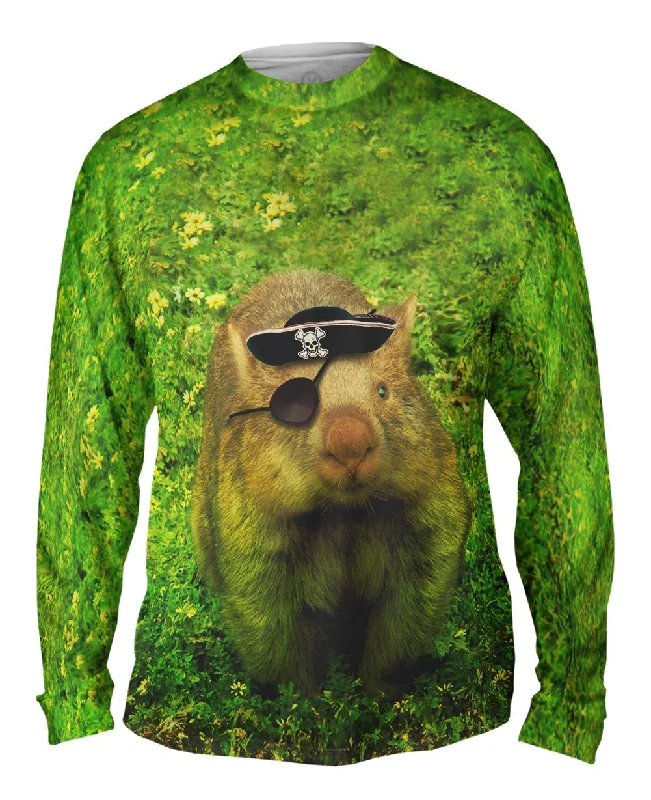 Comfortable Long Sleeve Top-Pirate Wombat