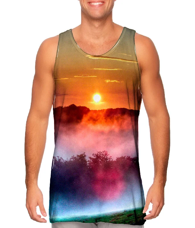 Casual Fit Tank Top-Farm Sunset