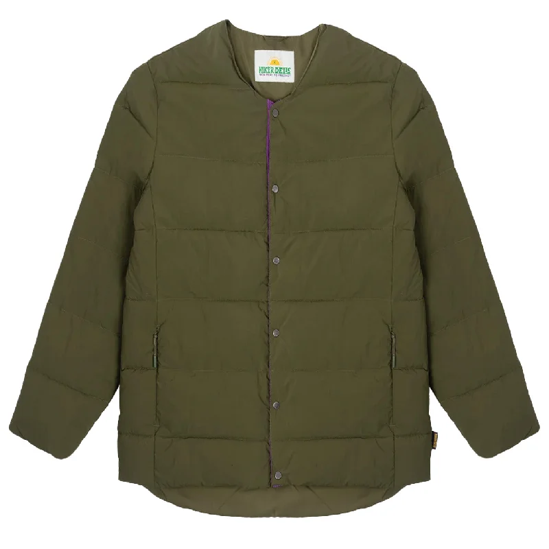 Casual Jacket-Hikerdelic Quilted Mid Layer Khaki