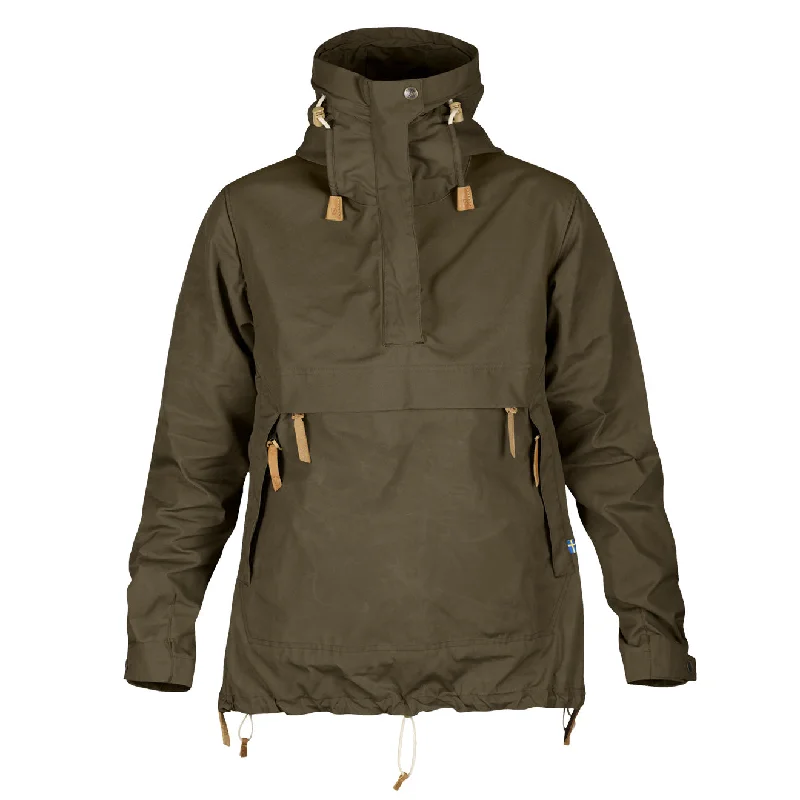 Fashion Forward Jacket-Fjallraven Womens Anorak No. 8 Dark Olive