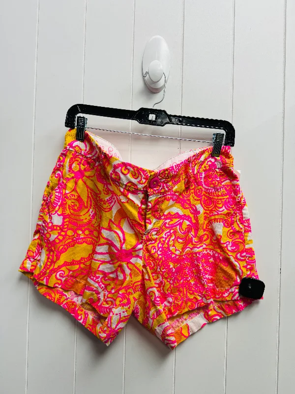 Lounge Shorts-Shorts Designer By Lilly Pulitzer In Orange & Pink, Size: 10