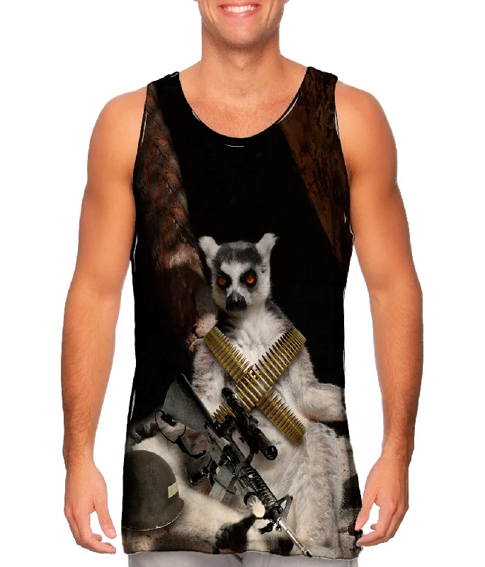 Simple Tank Top-Freedom Lemur