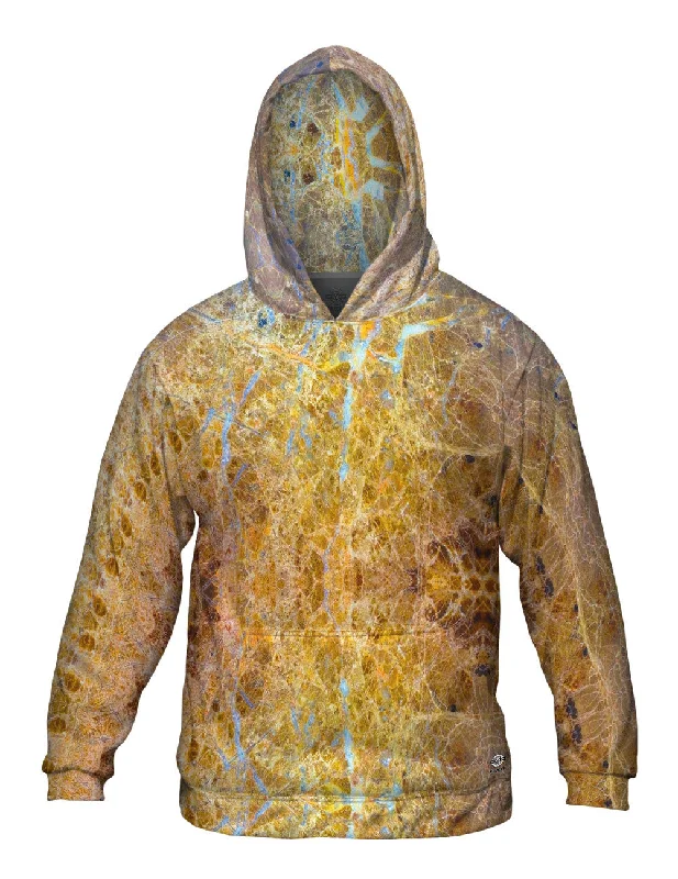 Lightweight Hoodie-Golden Rock Marble