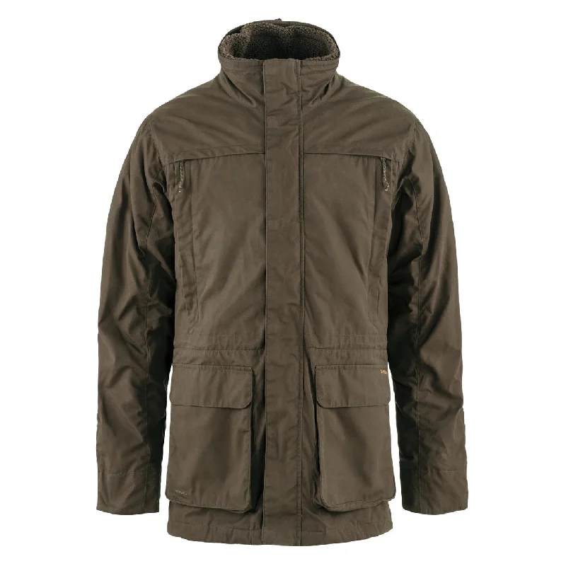 Cozy Jacket-Fjallraven Barents 3 in 1 Hydratic Jacket Dark Olive