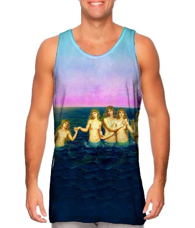 Travel Tank Top-Evelyn De Morgan - "The Sea Maidens" (1886)