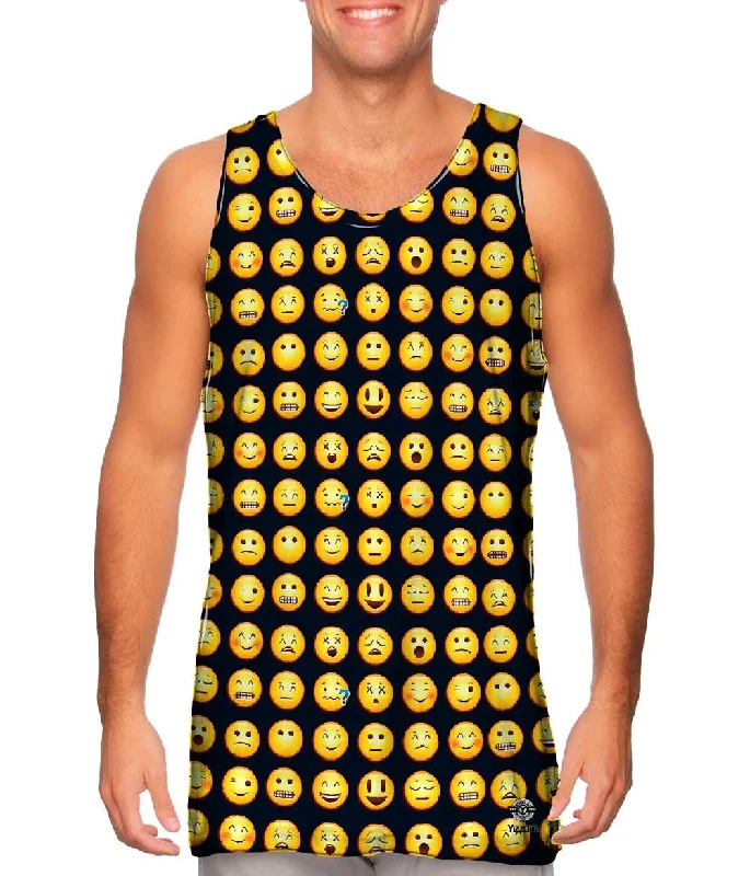 Casual Sleeveless Top-Emoji Me Happy