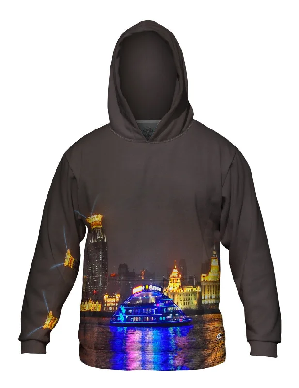 Athletic Hoodie-Glowing Night Boat Ride