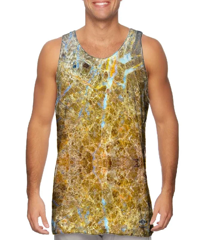 Cool Sleeveless Shirt-Golden Rock Marble