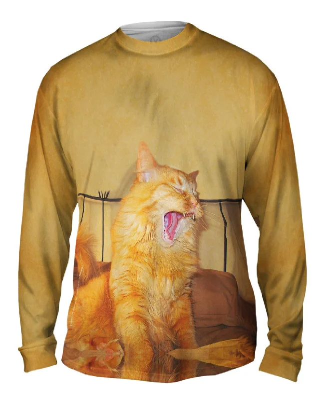 Slim Fit Long Sleeve-Roaring Cat