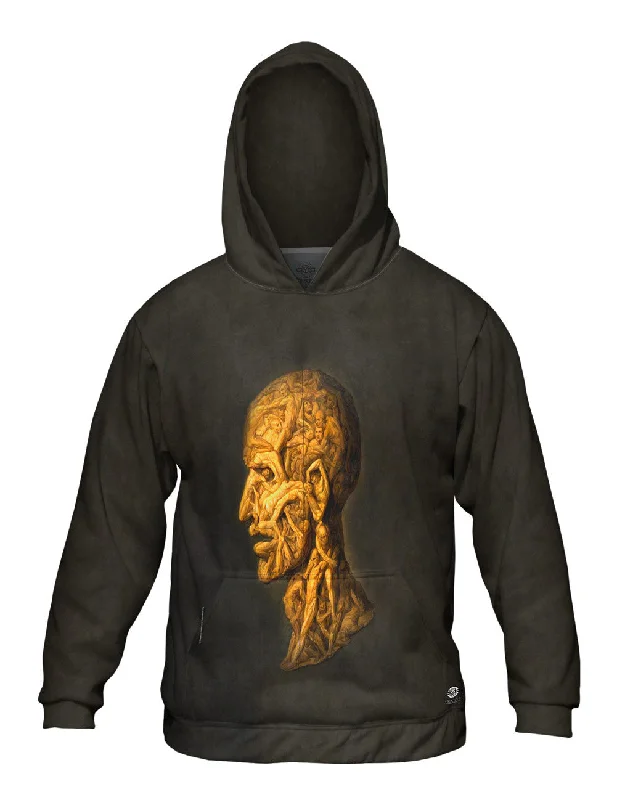 Performance Hoodie-Giuseppe Arcimboldo - "Head Of A Man Composed Of Nude Figures Wrestling" (1929)