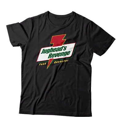 Lightweight Graphic T-Shirt-JUGHEAD'S REVENGE - "Gatorade Logo" (Black) (T-Shirt)