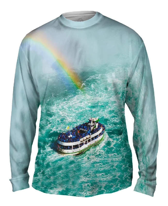 Heavy Duty Long Sleeve-Niagara Falls Mist Rainbow