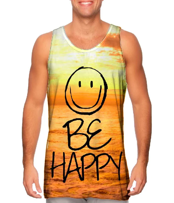 Travel Tank Top-Flow With The Motion Be Happy Sea